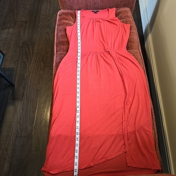 Simply Vera Vera Wang Sleeveless Orange Dress Waist & Neckline Gathers Sz. XS - Picture 11 of 11